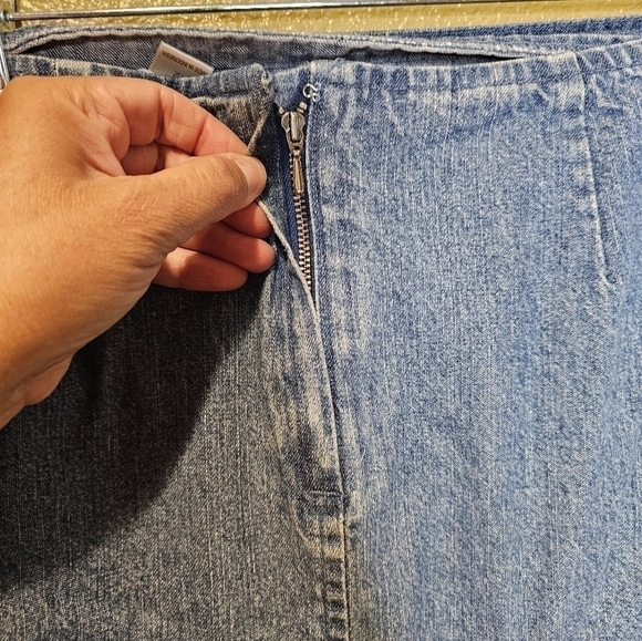 Vintage Jean Maxi Skirt Christopher and Banks  size 12 - Picture 7 of 7